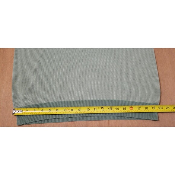 Mr P Polo Shirt Mens Large Green Sweater Knit Pullover Cotton Quiet Luxury - Picture 11 of 13